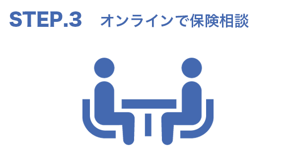 STEP3 オンラインで保険相談